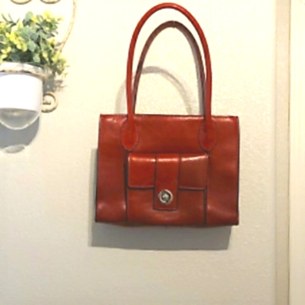 Wilsons Leather Purse Shoulder Bag Vintage Red